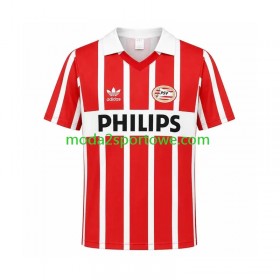 Koszulka PSV Eindhoven Retro Domowe Stroje Piłkarskie 1990 Krótki Rękaw